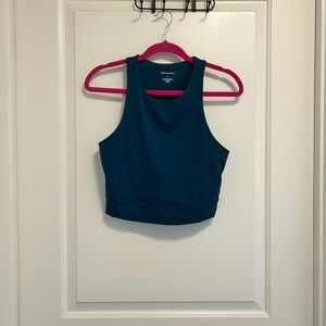 Banana Republic Teal Cropped Tank Top - Women’s Small